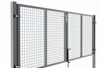 Zweiflügeliges Drehtor in anthrazit 1200 x 5000 mm
