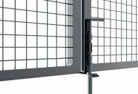 Zweiflügeliges Drehtor in anthrazit 1200 x 5000 mm
