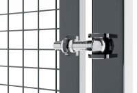 Zweiflügeliges Drehtor in anthrazit 1200 x 5000 mm