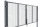 Zweiflügeliges Drehtor in anthrazit 1200 x 4000 mm