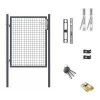 Gartentor Wellengittertor in anthrazit 1000 x 1200 mm
