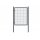 Gartentor Wellengittertor in anthrazit 1000 x 1200 mm