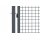 Gartentor Wellengittertor in anthrazit 1000 x 1200 mm
