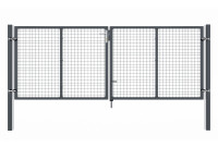 Einfahrtstor elektrisch 1200 x 5000 mm anthrazit