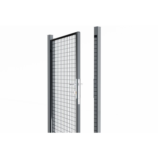 Gartentor Wellengittertor in anthrazit 1000 x 1800 mm