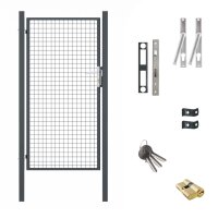 Gartentor Wellengittertor in anthrazit 1000 x 1800 mm