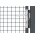 Gartentor Wellengittertor in anthrazit 1000 x 1800 mm