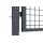 Gartentor Wellengittertor in anthrazit 1000 x 1800 mm