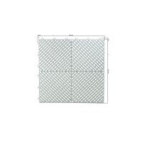 20 x Garagenboden "Quadrat-Optik" Platten 40 x 40 cm grau