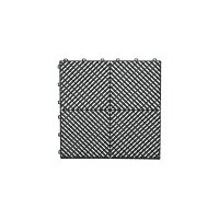 20 x Garagenboden "Quadrat-Optik" Platten 40 x 40 cm schwarz
