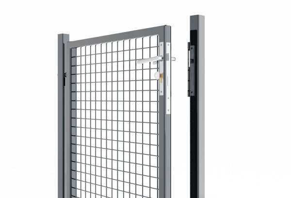 Gartentor Wellengittertor in anthrazit 1000 x 1200 mm