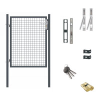 Gartentor Wellengittertor in anthrazit 1000 x 1200 mm