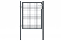Gartentor Wellengittertor in anthrazit 1000 x 1200 mm