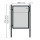 Gartentor Wellengittertor in anthrazit 1000 x 1200 mm