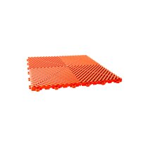 10 x Garagenboden "Quadrat-Optik" Platten 40 x 40 cm rot