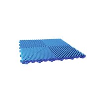10 x Garagenboden "Quadrat-Optik" Platten 40 x 40 cm blau