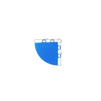 Ecke für Garagenboden "Quadrat-Optik" blau