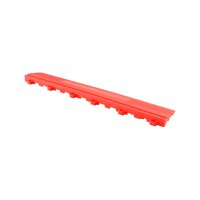 Kante für Garagenboden "Quadrat-Optik" | rot | weiblich