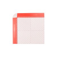 Kante für Garagenboden "Quadrat-Optik" | rot | weiblich