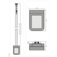 Normstahl Spark 1000 Garagentorantrieb mit Schiene