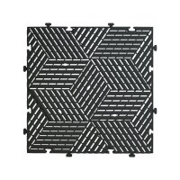 20 x Garagenboden "Würfel-Optik" Platten 40 x 40 cm schwarz