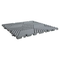 20 x Garagenboden "Würfel-Optik" Platten 40 x 40 cm grau