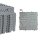 20 x Garagenboden "Würfel-Optik" Platten 40 x 40 cm grau