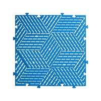 20 x Garagenboden "Würfel-Optik" Platten 40 x 40 cm blau