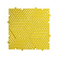 20 x Garagenboden "Würfel-Optik" Platten 40 x 40 cm gelb