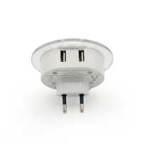 LED Orientierungslicht mit USB – rundes Panel transparent