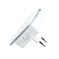 2er-Set LED Orientierungslicht mit USB – abgerundet-eckiges Panel transparent