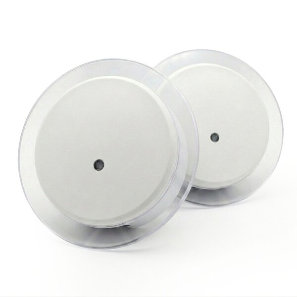 2er-Set LED Orientierungslicht mit USB – rundes Panel transparent