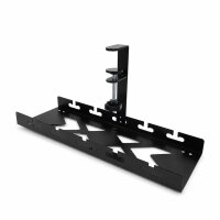 Kabelwanne Schreibtisch – Kabelmanagement zum Anklemmen ohne Bohren | Schwarz