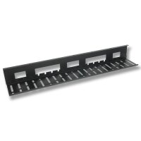 Kabelwanne Schreibtisch  – Kabelmanagement für Untertischmontage | 80 cm | Schwarz