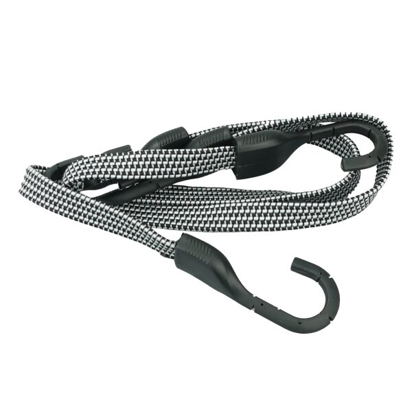 2er-Set Flachband Spanngummi 60/100/120/150/200 cm Grau – Für Fahrrad, Camping & Transport