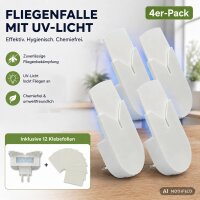 4er-Set Insektenfalle elektrisch mit UV-Licht –...