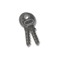 Anhängerschloss mit 2 Schlüssel